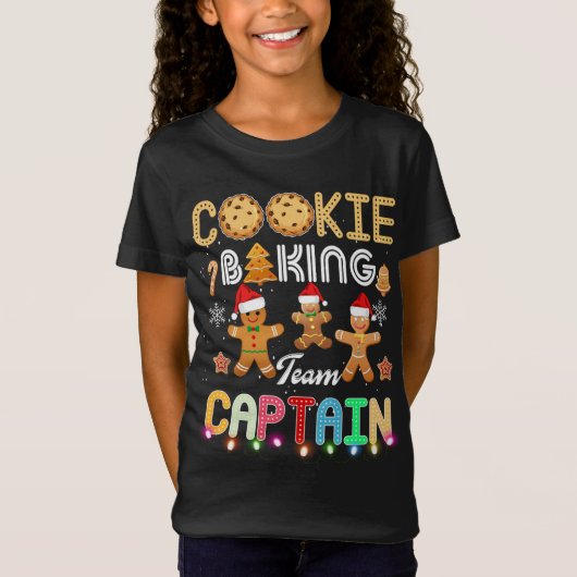 T-Shirt Équipe de cuisson de biscuits Capitaine boulangeri (Devant)
