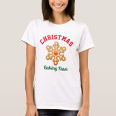 T-shirt Équipe de cuisson de Noël (Devant)