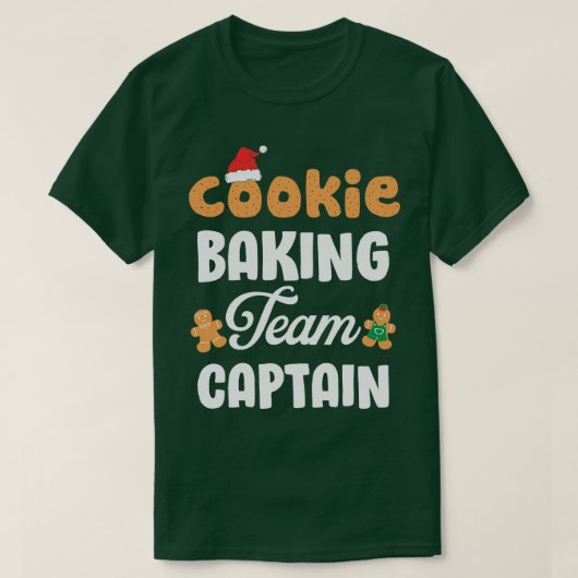 T-shirt Équipe de cuisson des biscuits Capitaine Funny Gin (Design devant)