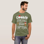 T-shirt Équipe de cuisson des biscuits Capitaine Gingerbre (Devant entier)