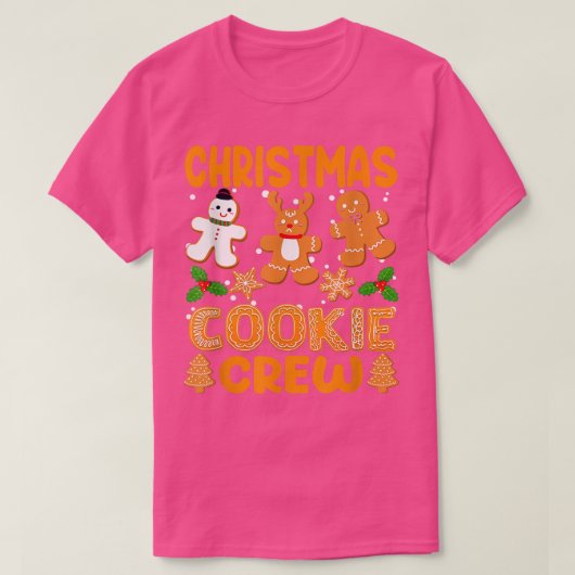 T-shirt Équipe de cuisson des biscuits de Noël Nouvelles b (Design devant)