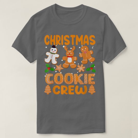T-shirt Équipe de cuisson des biscuits de Noël Nouvelles b (Design devant)