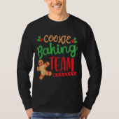 T-shirt Équipe de cuisson des biscuits Escouade de Noël Éq (Devant)