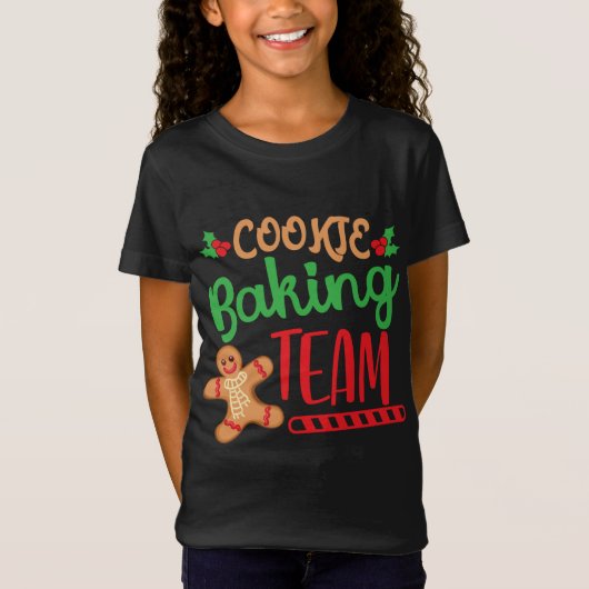 T-Shirt Équipe de cuisson des biscuits Escouade de Noël Éq (Devant)