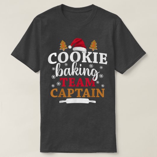 T-shirt Équipe de cuisson Noël Cookie Équipe de cuisson Ca (Design devant)