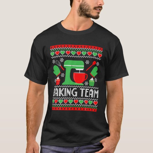 T-shirt Équipe de cuisson vilain Noël (Devant)