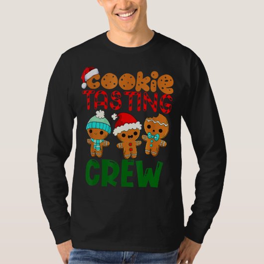 T-shirt Équipe de dégustation de biscuits Xmas Dégustation (Devant)