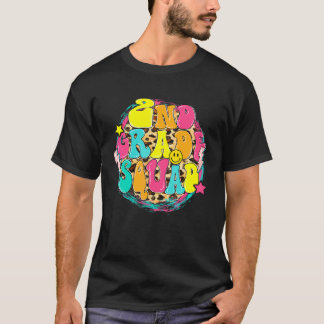 T-shirt Équipe de deuxième année rétro léopard professeur