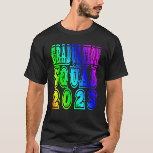 T-shirt Équipe de diplômés 2023 Arc-en-ciel