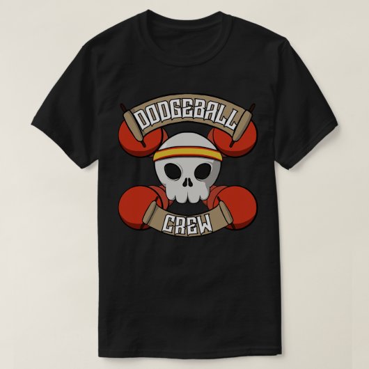 T-shirt Équipe de Dodgeball Jolly pirate (Design devant)