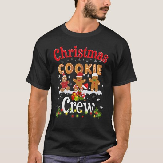 T-shirt Équipe de fabrication de biscuits de Noël Échange (Devant)