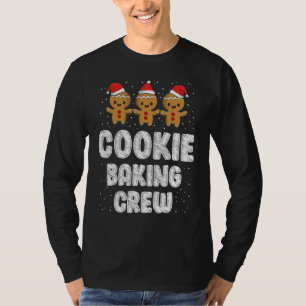 T-shirt Équipe de fabrication de biscuits de Noël en famil