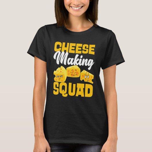 T-shirt Équipe de fabrication de fromage Gouda (Devant)