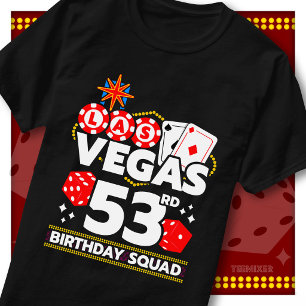 T-shirt Équipe de fête au casino pour les 53 ans de Vegas