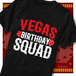 T-shirt Équipe de fête d'anniversaire de Vegas Groupe de d