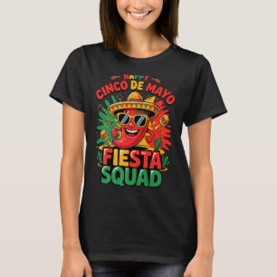 T-shirt Équipe de fête de Cinco De Mayo Drôle Mexicain 5 D
