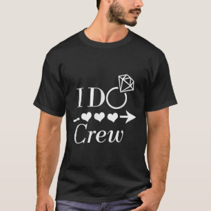 T-shirt Équipe de fête de fiançailles de mariage de Bachel