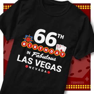 T-shirt Équipe de fête pour les 66 ans de Las Vegas Pannea