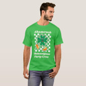 T-shirt Équipe de fête Shamrock Shenanigans (Devant entier)