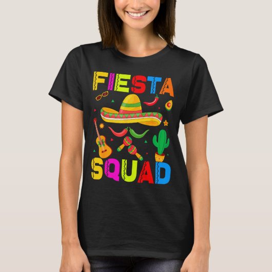 T-shirt Équipe de fiesta drôle cinco de mayo let's fiesta  (Devant)