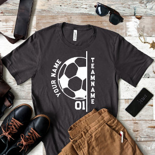 T-shirt Équipe de football Maman Papa Joueur Nom Joueur Fo