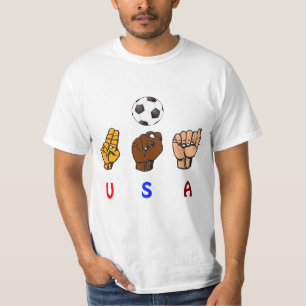 T-shirt Équipe de football nationale des femmes sourdes