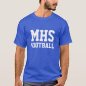 T-shirt Équipe de football personnalisée Blue and White Sc (Devant)
