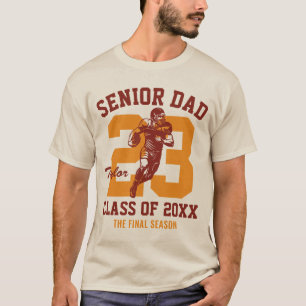 T-shirt Équipe de football Senior Papa Diplômé Sports pers