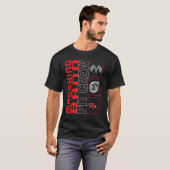 T-shirt Équipe de fosse de la fanfare de course automobile (Devant entier)