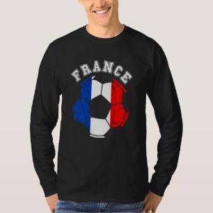 T-shirt Équipe de France de Football Drapeau Français Fran