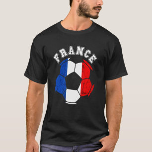 T-shirt Équipe de France de Football Drapeau Français Fran