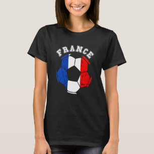T-shirt Équipe de France de Football Drapeau Français Fran