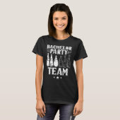 T-shirt Équipe de garçon de bachelor mariée 1 (Devant entier)