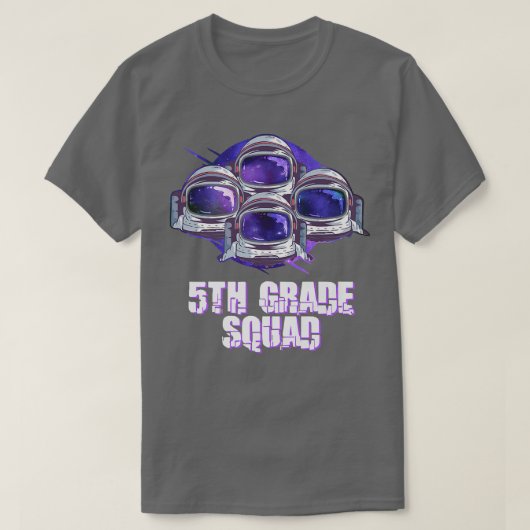 T-shirt Équipe de garçons de 5e année de retour à l'école  (Design devant)