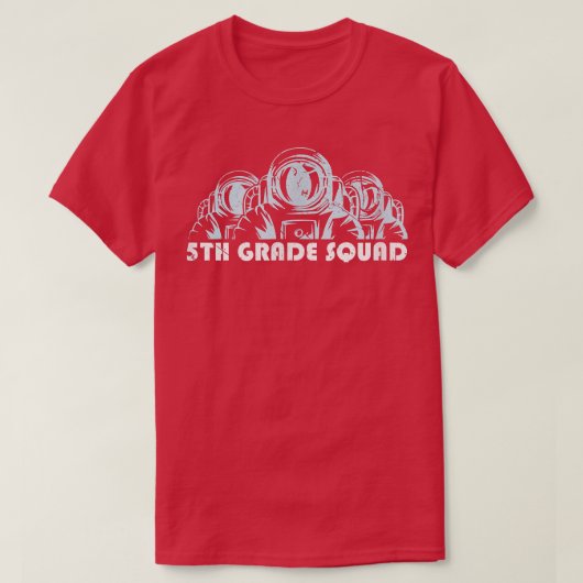 T-shirt Équipe de garçons de 5e année Retour à l'école Ast (Design devant)