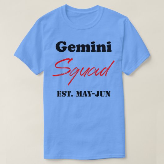 T-shirt Équipe de Gemini (Design devant)