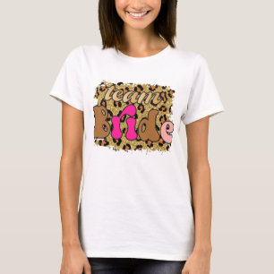 T-shirt Équipe de glamour léopard Mariée Enterrement de vi