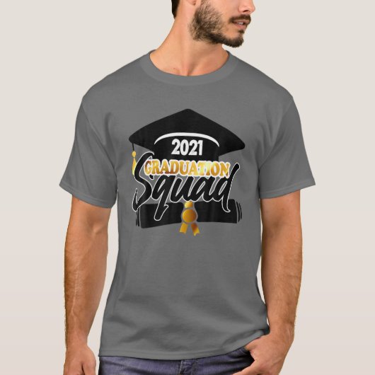 T-shirt Équipe De Graduation 2021, Graduation 2021, Classe (Devant)