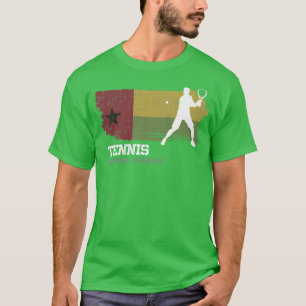 T-shirt Équipe de Guinée Bissau Drapeau Tennis Joueur Tenn