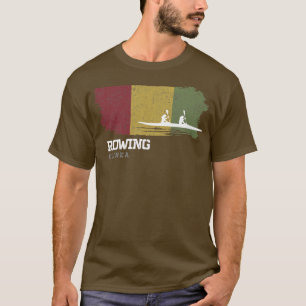 T-shirt Équipe de Guinée d'aviron Oarswoman Rower Girl ava