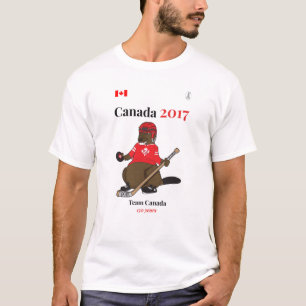 T-shirt Équipe de hockey Canada de castor du Canada 150 e