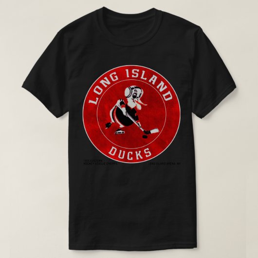 T-shirt Équipe de hockey des canards de Long Island (Design devant)