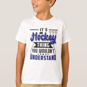 T-shirt Équipe de hockey sur glace Stick Team Puck Funny I