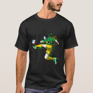 T-shirt Équipe de Jamaïque de football Drapeau jamaïcain L