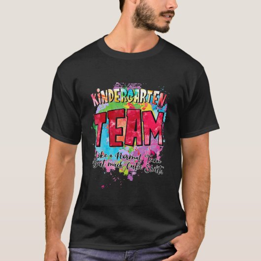 T-shirt Équipe De Jardin D'Enfants Comme Une Équipe Normal (Devant)