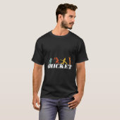 T-shirt Équipe de joueurs de cricket (Devant entier)