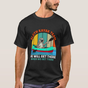 T-shirt Équipe de kayak de paresseux drôle pour le kayakis