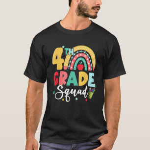 T-shirt Équipe de la 4e année drôle Retour à l'école fille