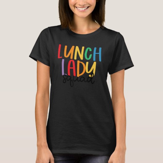 T-shirt Équipe de la cantine Équipe du déjeuner Équipe de (Devant)