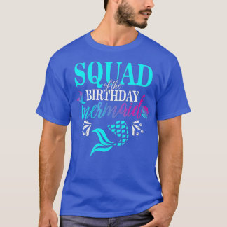 T-shirt Équipe De La Famille D'Hommage De La Sirène D'Anni
